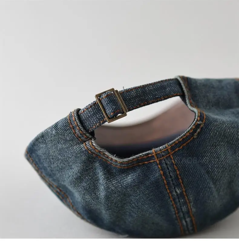 Retro Denim Forward Hat for Men Summer Wear — feature 16