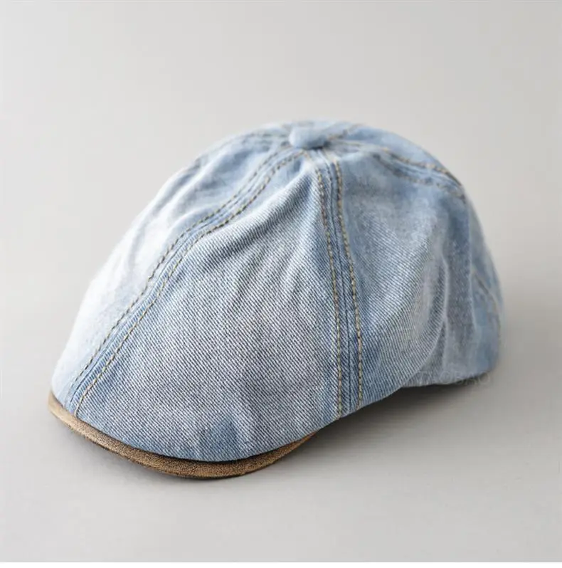 Retro Denim Forward Hat for Men Summer Wear — feature 2
