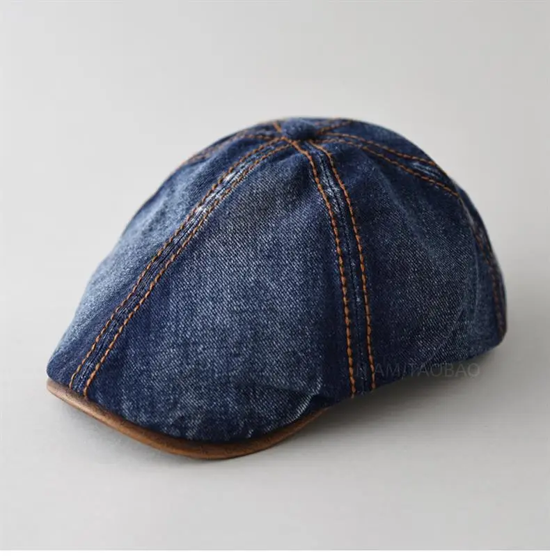 Retro Denim Forward Hat for Men Summer Wear — feature 3