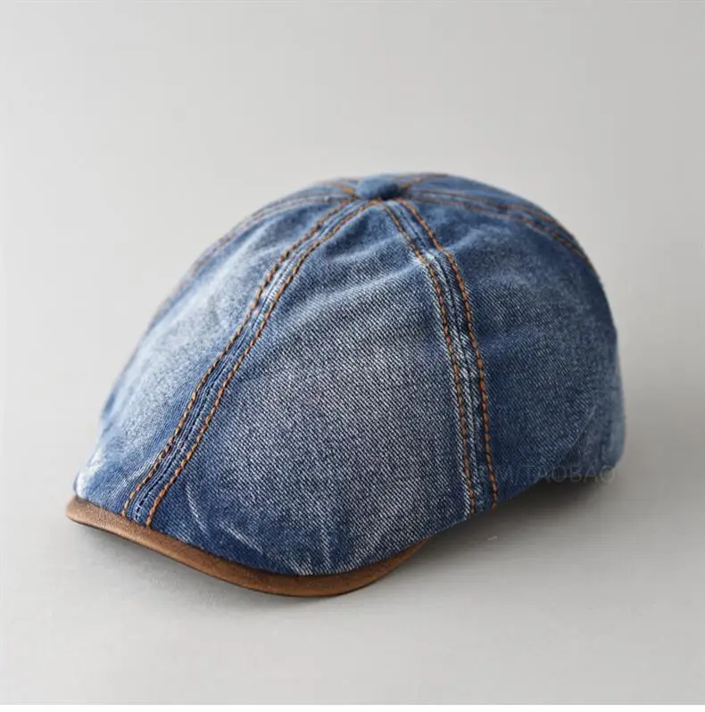Retro Denim Forward Hat for Men Summer Wear — feature 5