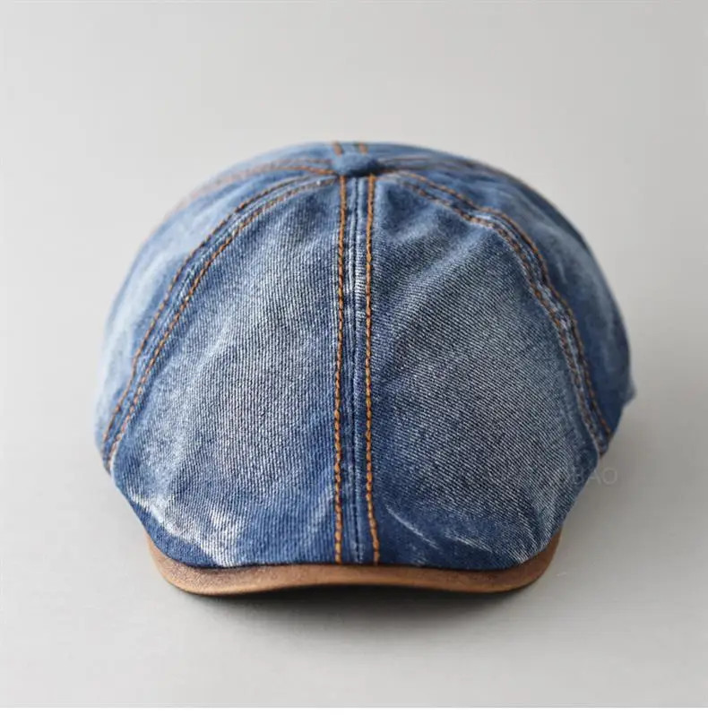 Retro Denim Forward Hat for Men Summer Wear — feature 6
