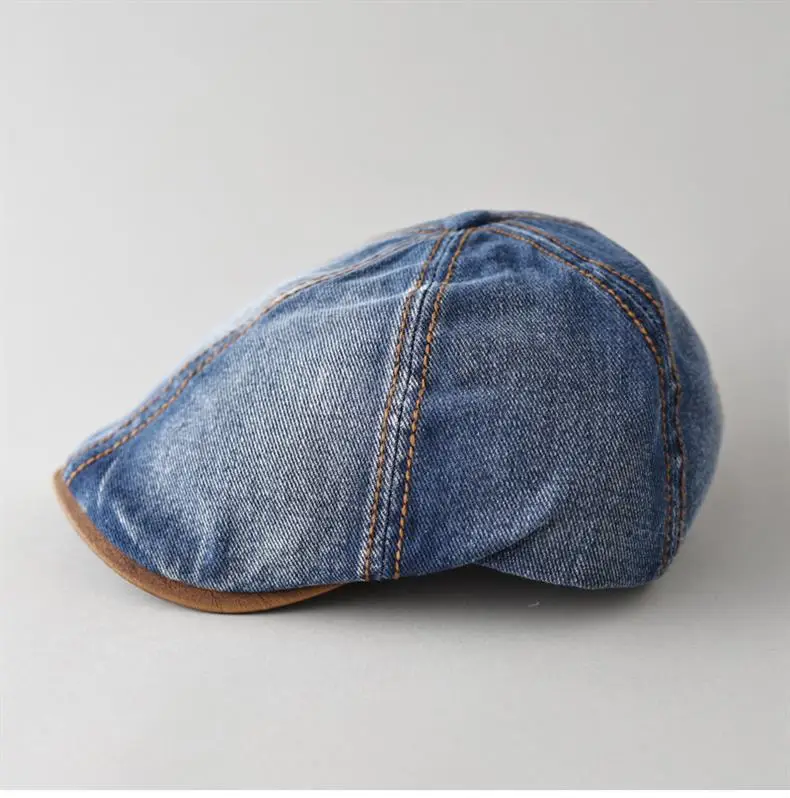 Retro Denim Forward Hat for Men Summer Wear — feature 7