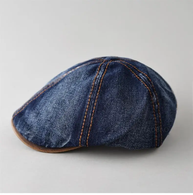 Retro Denim Forward Hat for Men Summer Wear — feature 9