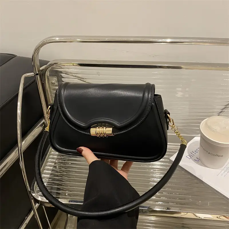 Women's Black Crossbody Bag Korean Style 2025 - Image 6