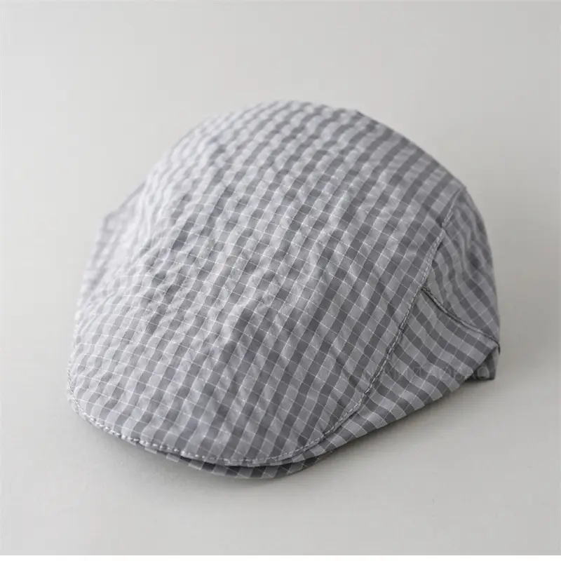 Men & Women Plaid Cap Summer Thin Breathable - Image 10