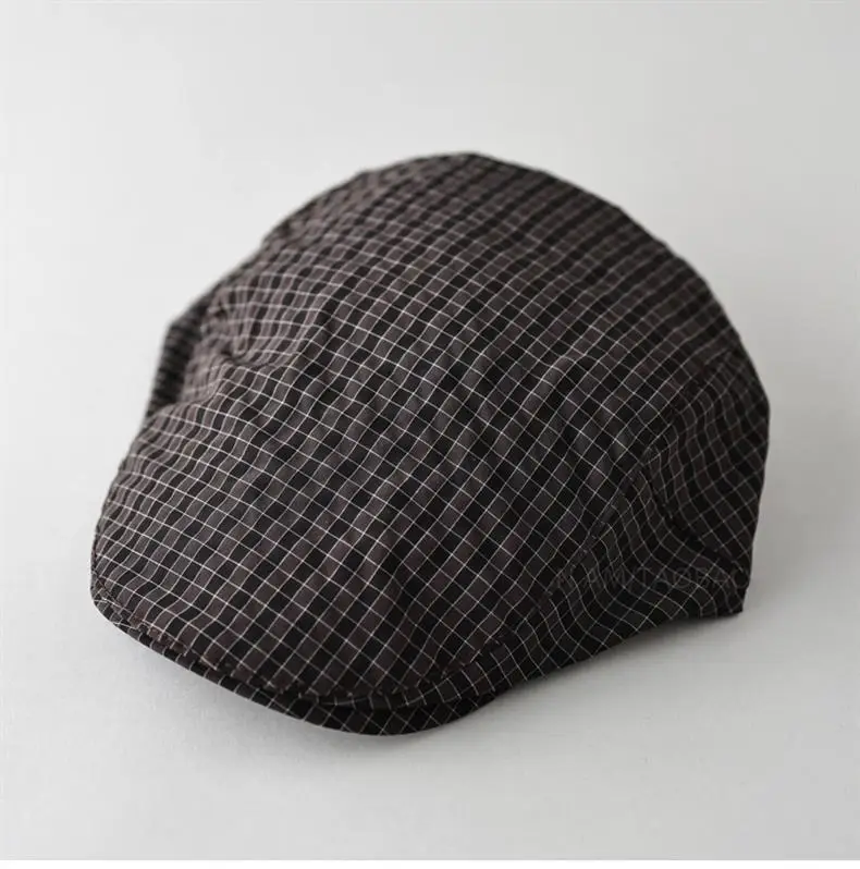 Men & Women Plaid Cap Summer Thin Breathable — feature 5