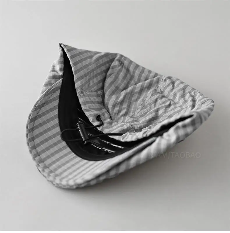 Men & Women Plaid Cap Summer Thin Breathable — feature 8