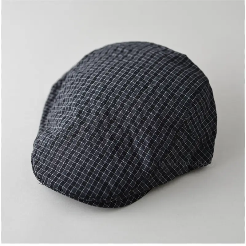 Men & Women Plaid Cap Summer Thin Breathable - Image 2