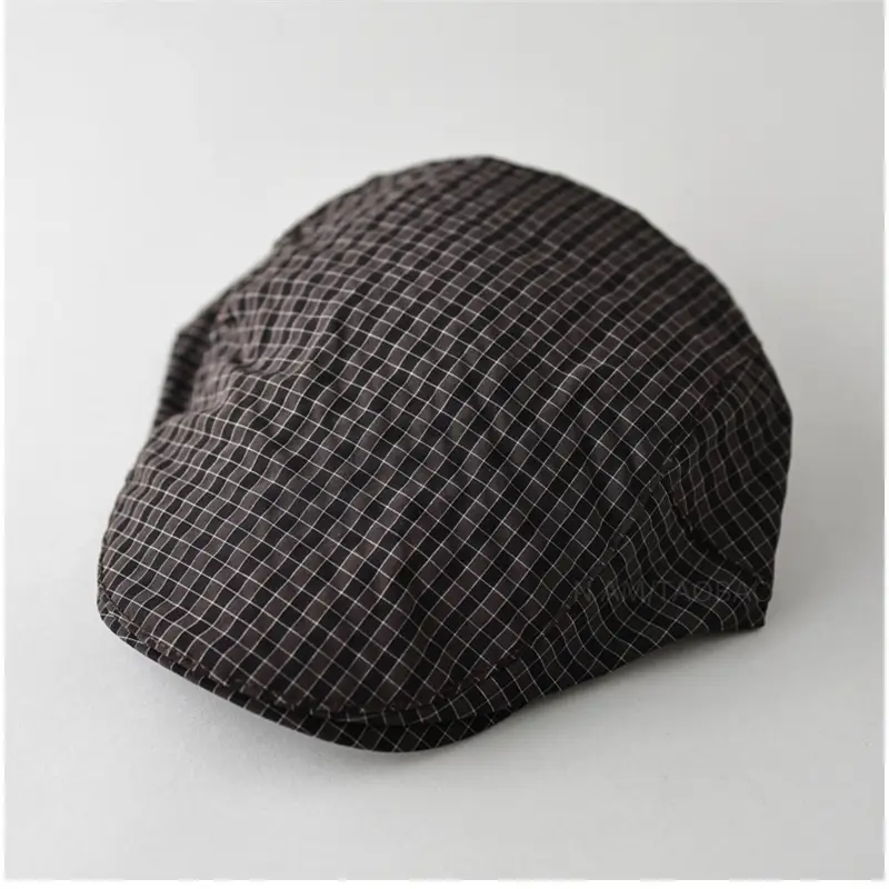 Men & Women Plaid Cap Summer Thin Breathable - Image 5