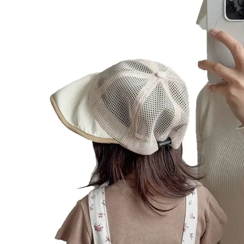 Baby's Korean Style Sun Hat with Large Brim - Image 8