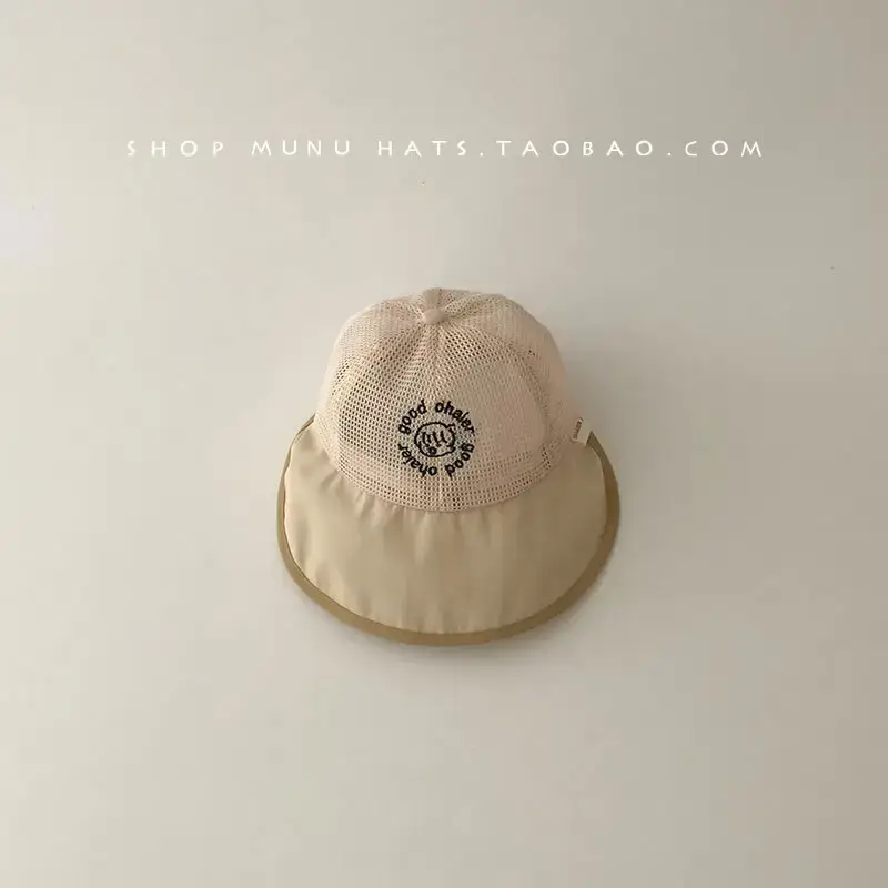 Baby's Korean Style Sun Hat with Large Brim - Image 2