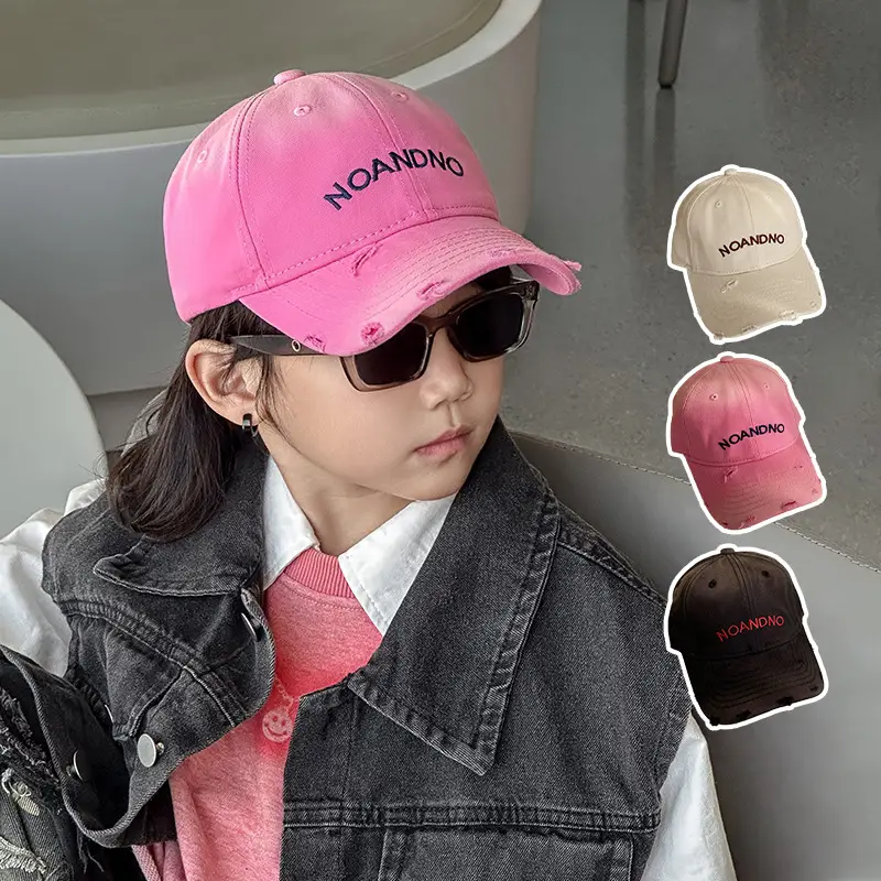 Kids Embroidered Baseball Cap Brown 2026 Spring Autumn - Image 2