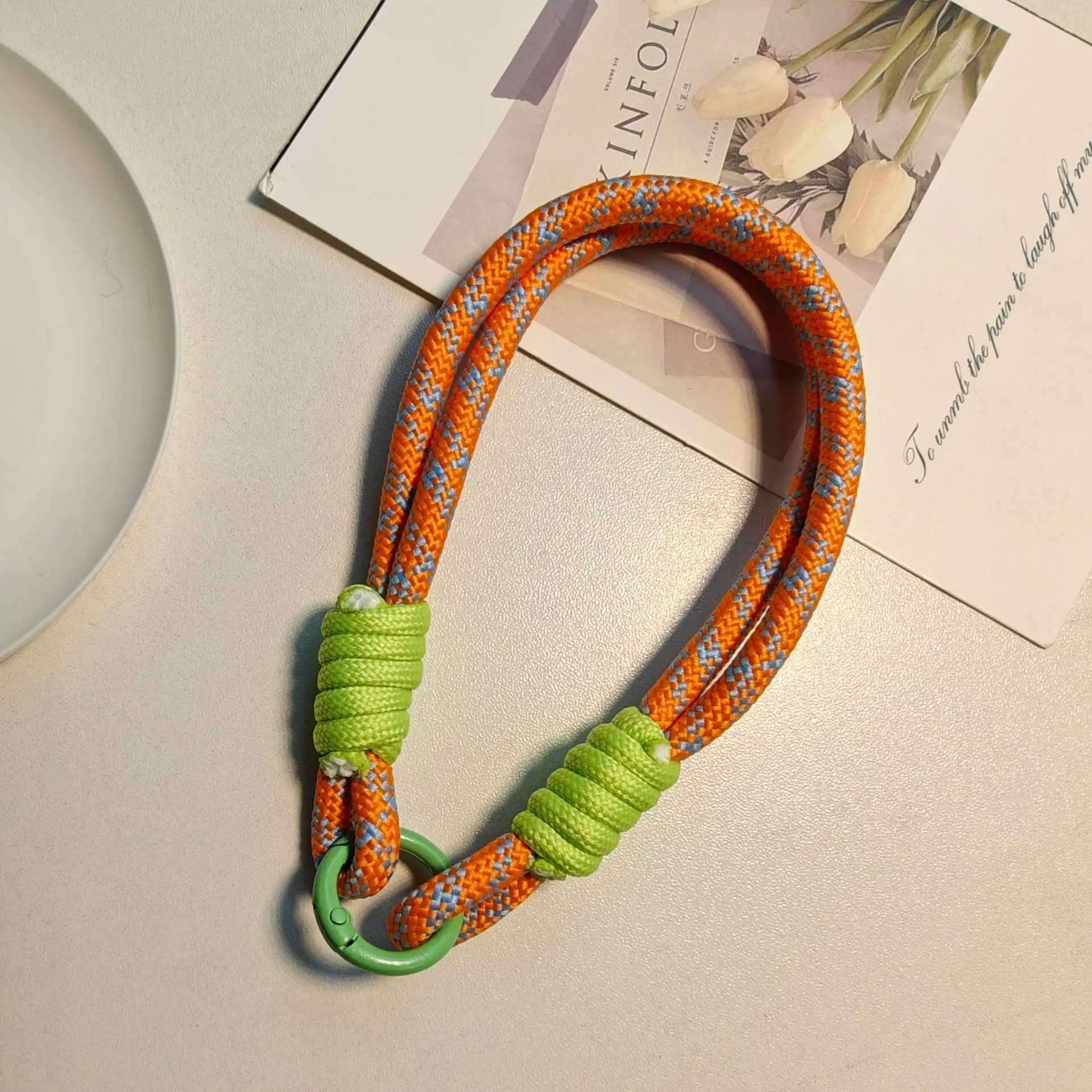 Green Woven Anti-Lost Mobile Phone Lanyard - Image 9