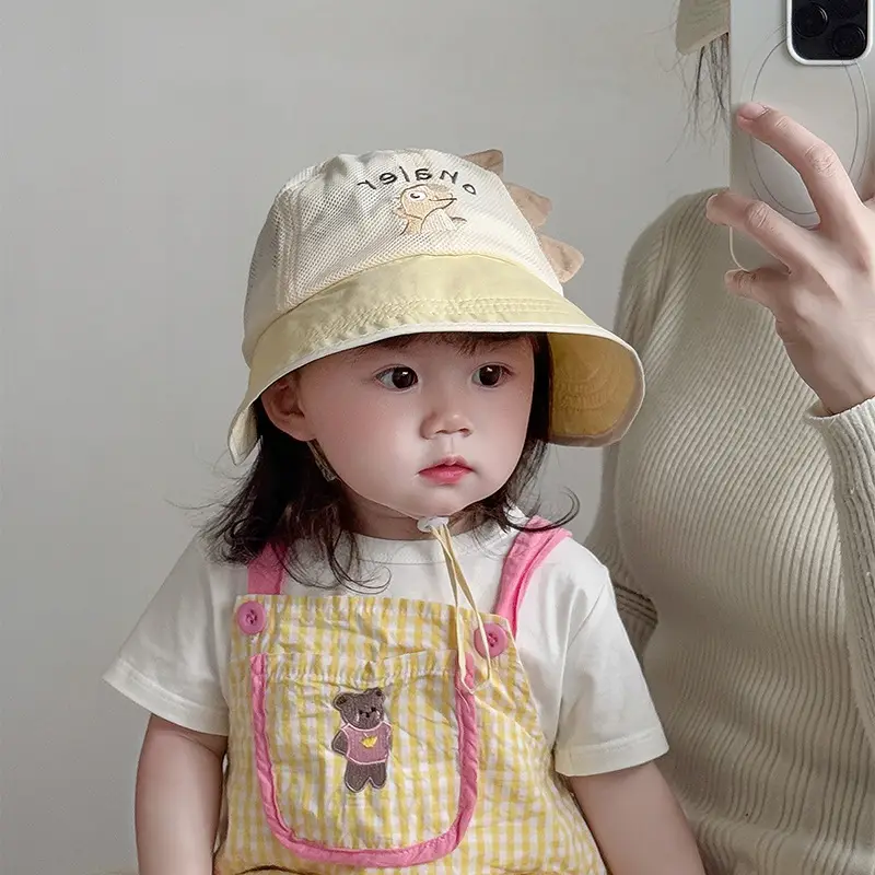 Baby Mesh Sun Hat with Cartoon Embroidery — feature 5
