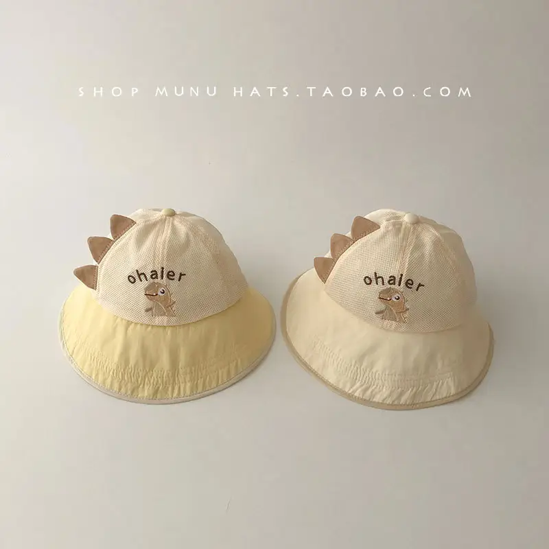Baby Mesh Sun Hat with Cartoon Embroidery — feature 8