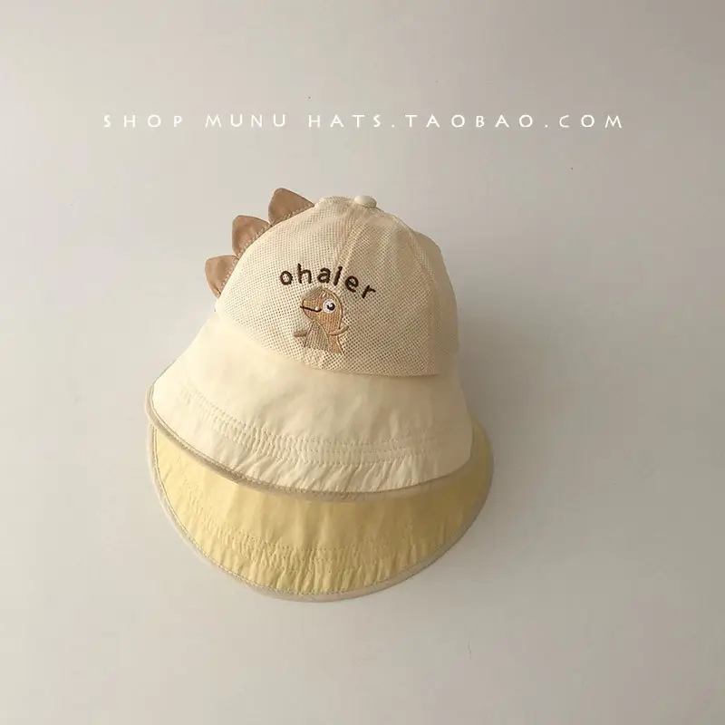 Baby Mesh Sun Hat with Cartoon Embroidery — feature 9