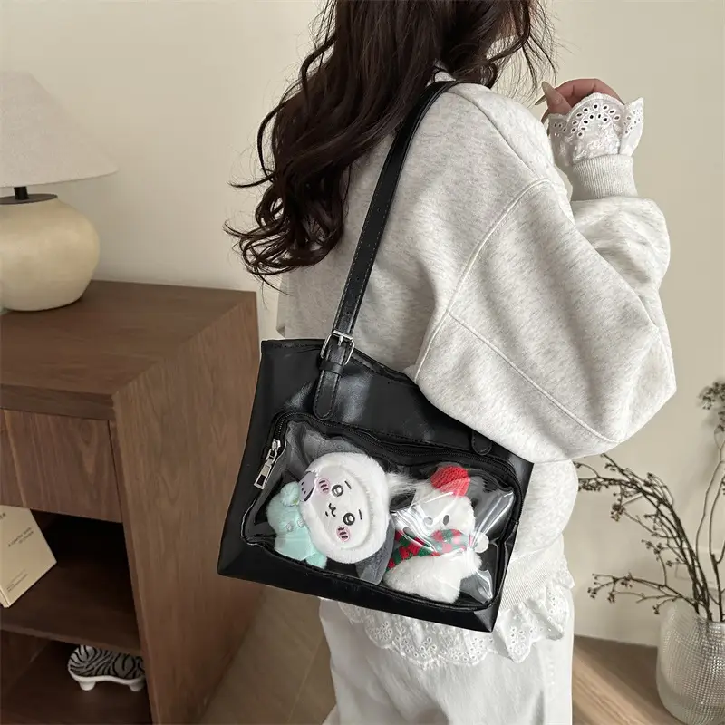 Black Japanese Painful Tote Bag 2025 for Women - Image 3