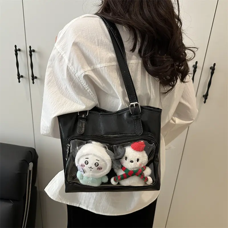Black Japanese Painful Tote Bag 2025 for Women - Image 4