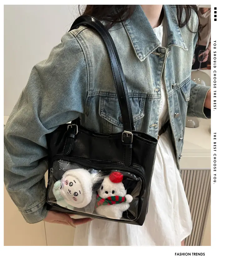 Black Japanese Painful Tote Bag 2025 for Women — feature 1