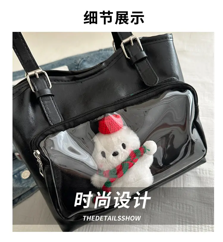 Black Japanese Painful Tote Bag 2025 for Women — feature 3