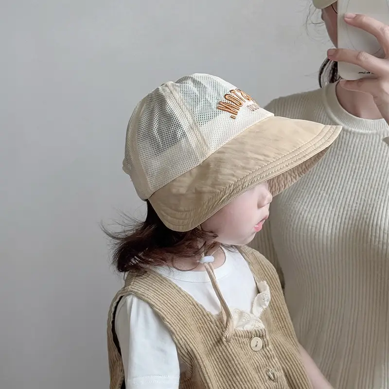Baby's Mesh Sun Hat with "NUTY" Embroidery - Image 6
