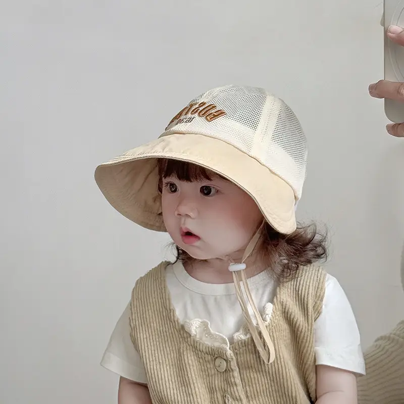 Baby's Mesh Sun Hat with "NUTY" Embroidery - Image 7