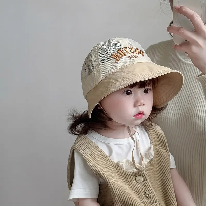 Baby's Mesh Sun Hat with "NUTY" Embroidery — feature 3