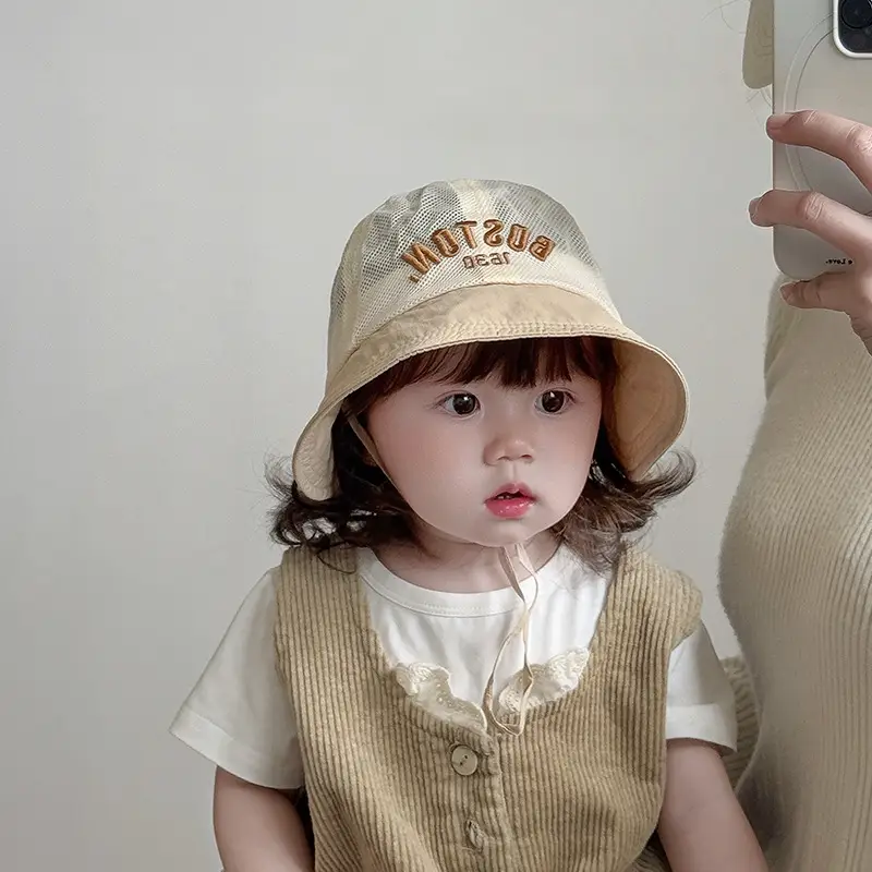 Baby's Mesh Sun Hat with "NUTY" Embroidery — feature 4