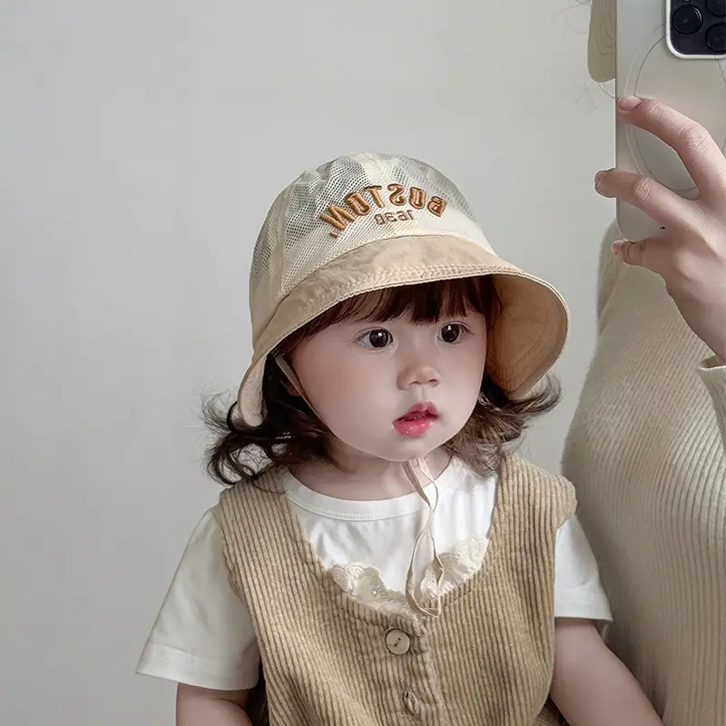 Baby's Mesh Sun Hat with "NUTY" Embroidery — feature 5