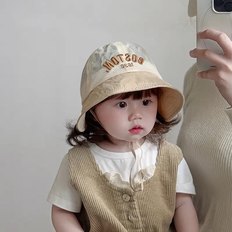 Baby's Mesh Sun Hat with "NUTY" Embroidery — feature 6