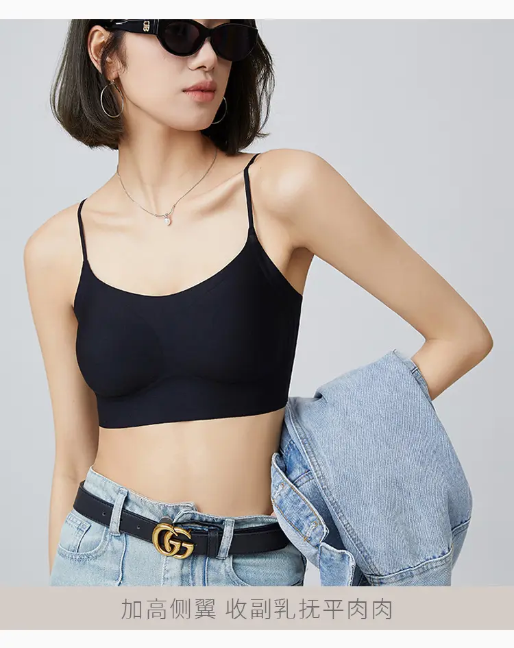 Original Size-Free Invisible Traceless Liquid Foundation Intimates for Women White t Opaque Spaghetti Straps Beautiful Back Bra Tube Top Cross-Border — feature 10
