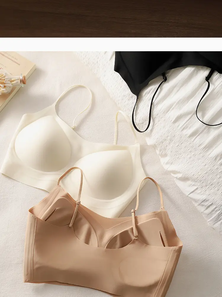 Original Size-Free Invisible Traceless Liquid Foundation Intimates for Women White t Opaque Spaghetti Straps Beautiful Back Bra Tube Top Cross-Border — feature 16
