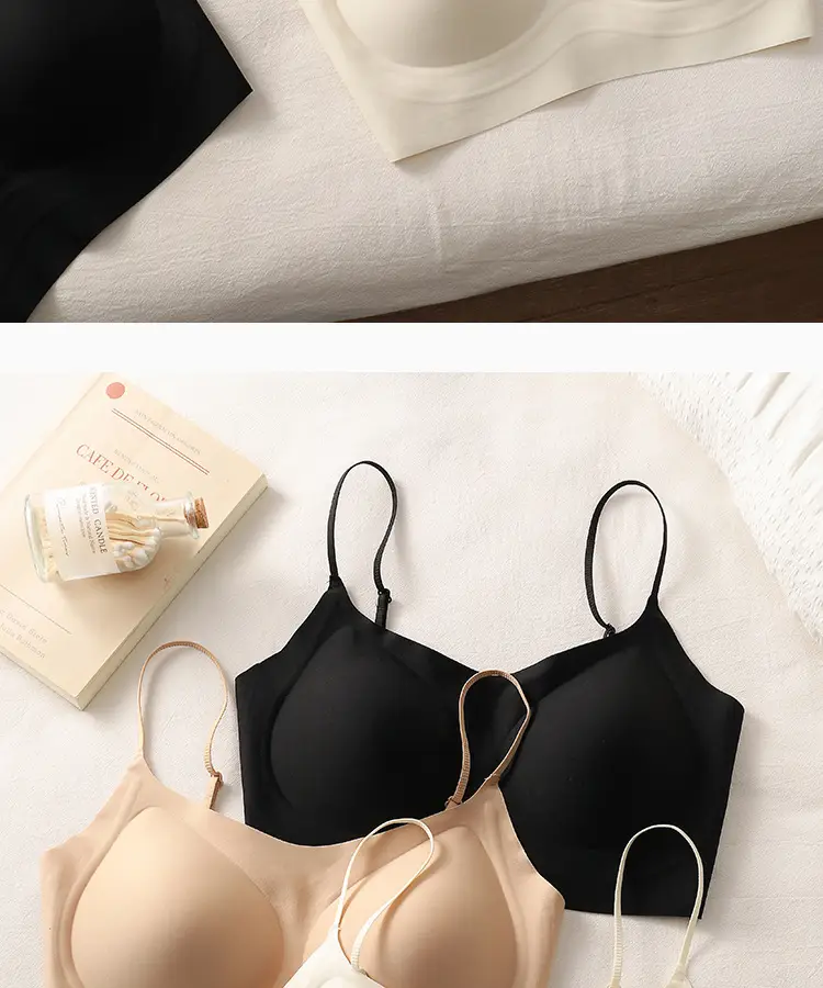 Original Size-Free Invisible Traceless Liquid Foundation Intimates for Women White t Opaque Spaghetti Straps Beautiful Back Bra Tube Top Cross-Border — feature 18