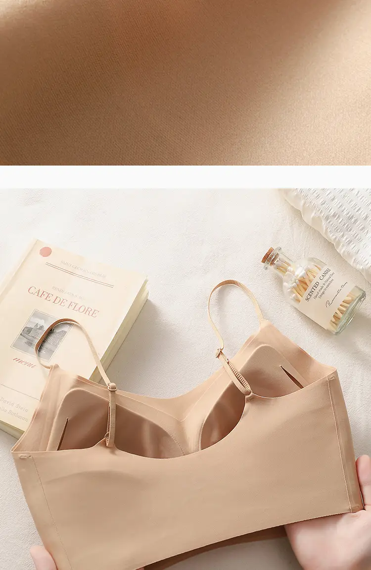 Original Size-Free Invisible Traceless Liquid Foundation Intimates for Women White t Opaque Spaghetti Straps Beautiful Back Bra Tube Top Cross-Border — feature 20