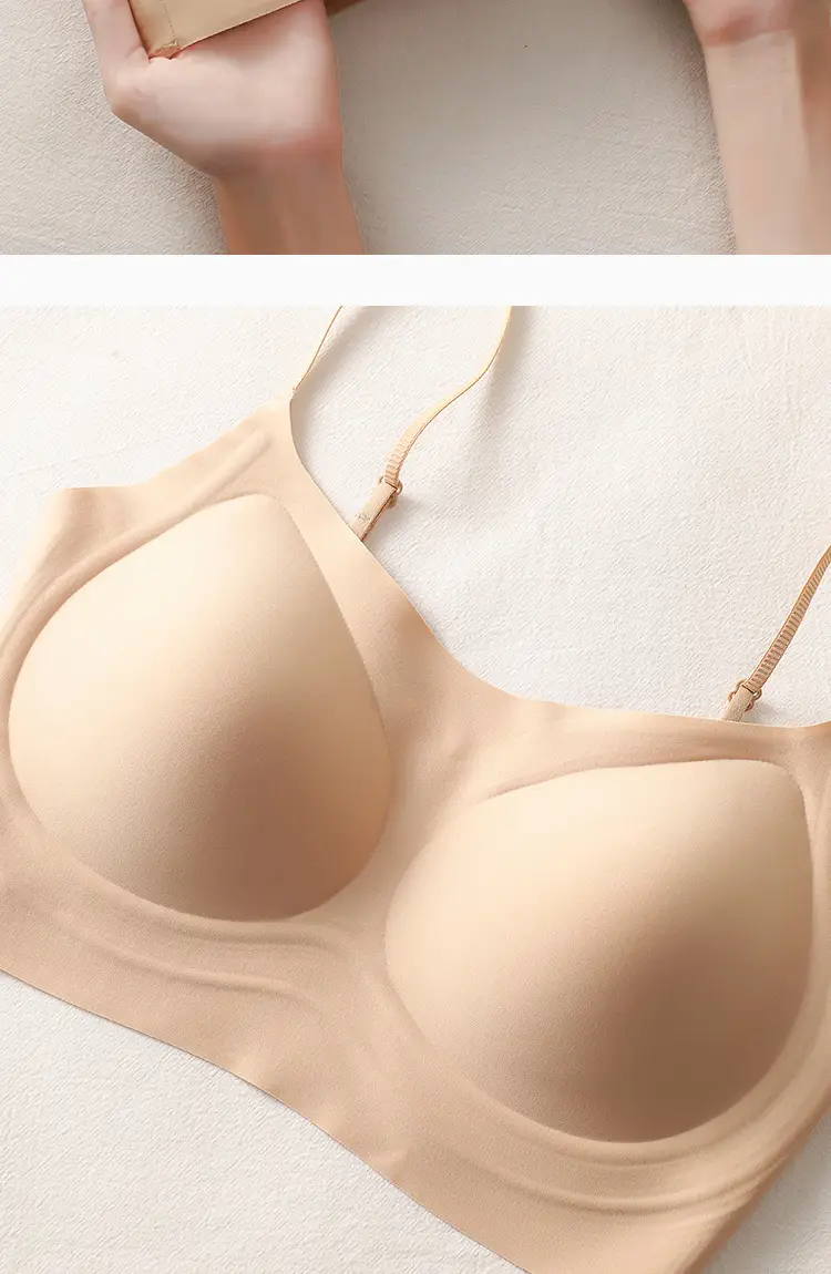 Original Size-Free Invisible Traceless Liquid Foundation Intimates for Women White t Opaque Spaghetti Straps Beautiful Back Bra Tube Top Cross-Border — feature 21