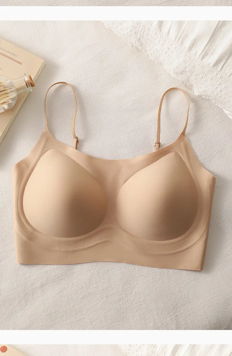 Original Size-Free Invisible Traceless Liquid Foundation Intimates for Women White t Opaque Spaghetti Straps Beautiful Back Bra Tube Top Cross-Border — feature 23