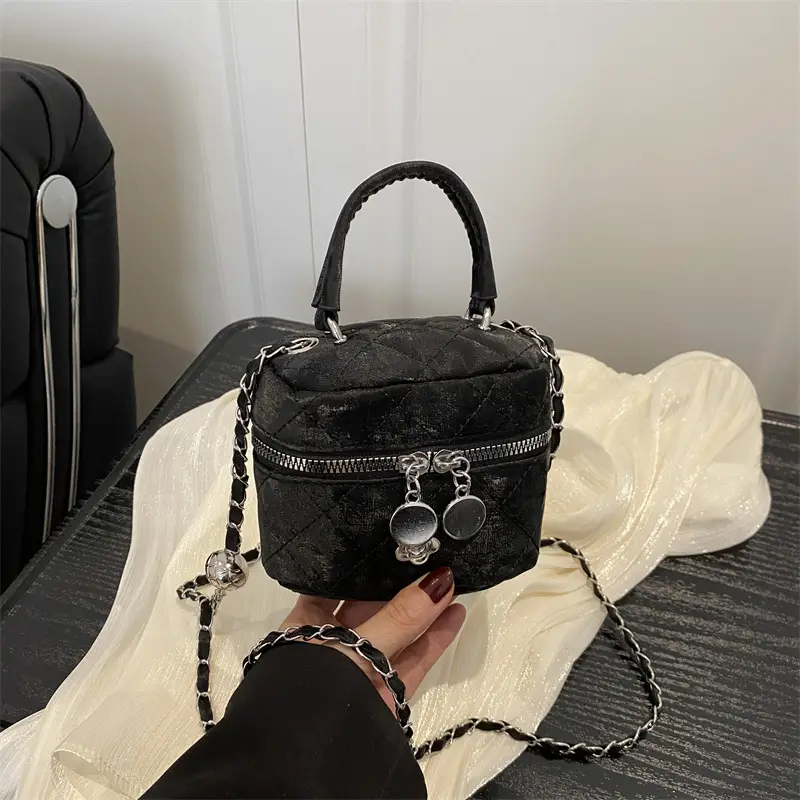 White Korean Style Bucket Bag Women 2025 - Image 5