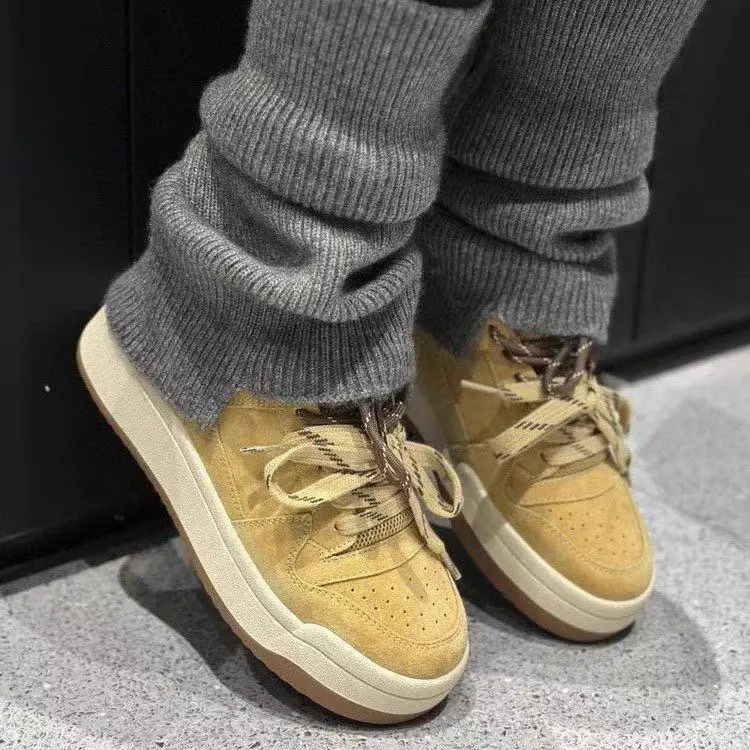 Vintage Niche Board Shoes Women's Ins Trendy 2025 Spring New Thick-soled All-match Casual Sports Student Fashion Single-layer Shoes - Image 5