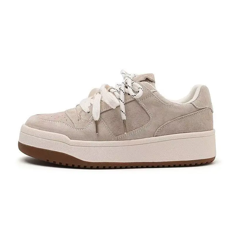 Vintage Niche Board Shoes Women's Ins Trendy 2025 Spring New Thick-soled All-match Casual Sports Student Fashion Single-layer Shoes - Image 8