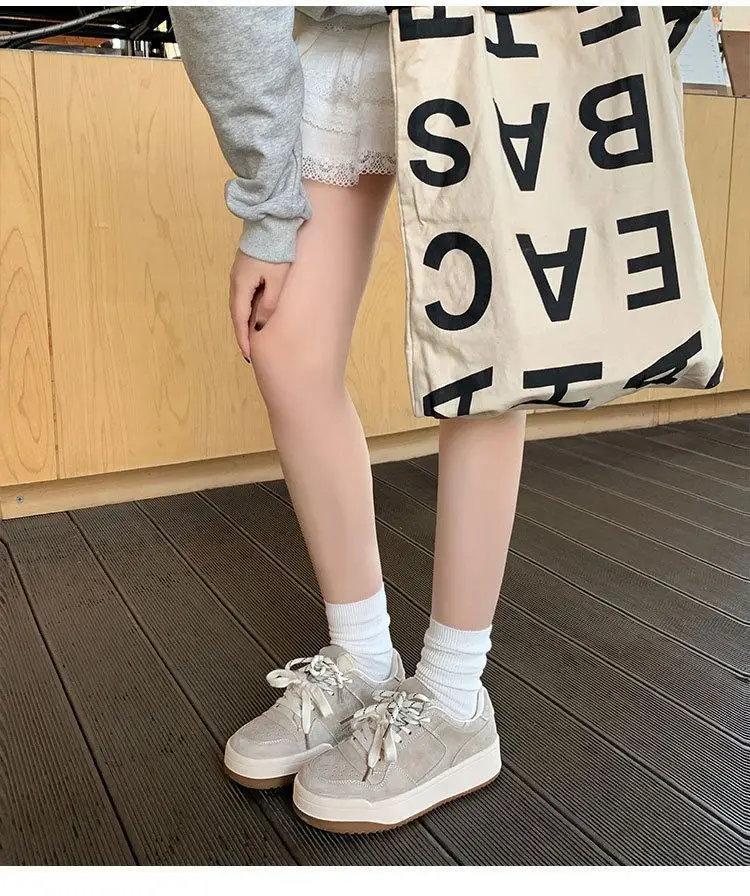 Vintage Niche Board Shoes Women's Ins Trendy 2025 Spring New Thick-soled All-match Casual Sports Student Fashion Single-layer Shoes — feature 11