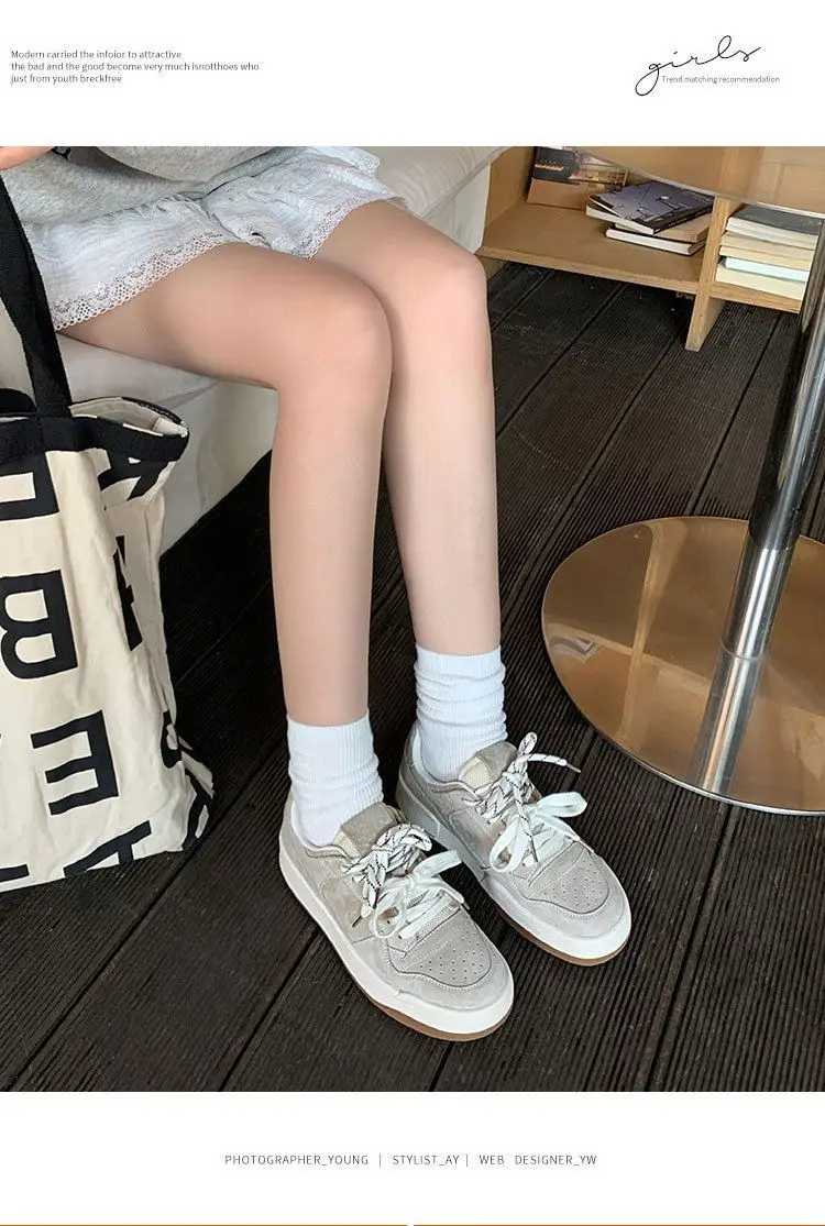 Vintage Niche Board Shoes Women's Ins Trendy 2025 Spring New Thick-soled All-match Casual Sports Student Fashion Single-layer Shoes — feature 14