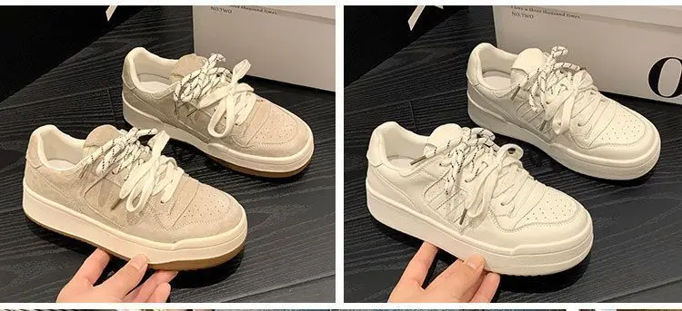 Vintage Niche Board Shoes Women's Ins Trendy 2025 Spring New Thick-soled All-match Casual Sports Student Fashion Single-layer Shoes — feature 7