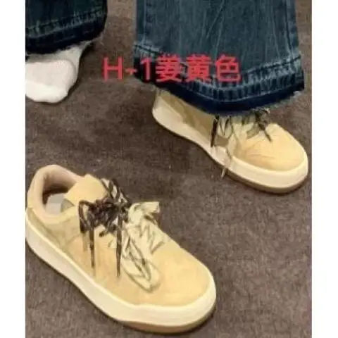 Vintage Niche Board Shoes Women's Ins Trendy 2025 Spring New Thick-soled All-match Casual Sports Student Fashion Single-layer Shoes - Image 3