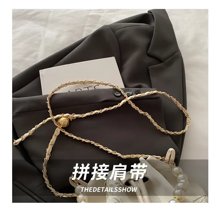 Pearl Chain Bucket Bag Women 2025 Summer — feature 6