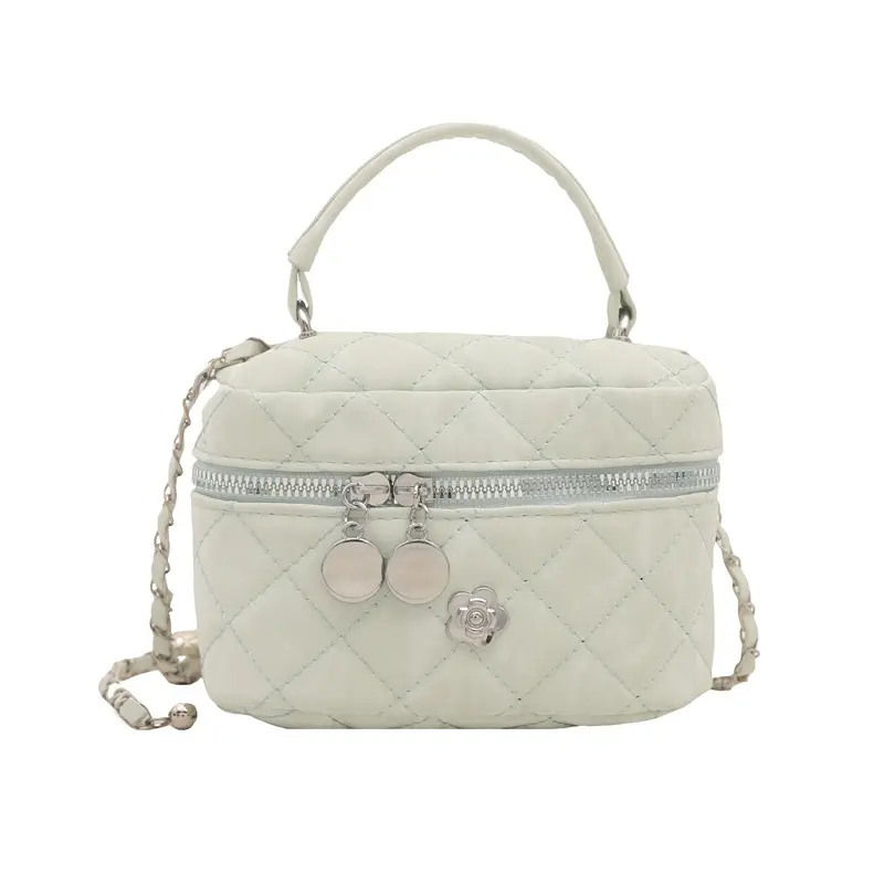 Black Diamond Plaid Chain Mini Shoulder Bag Women