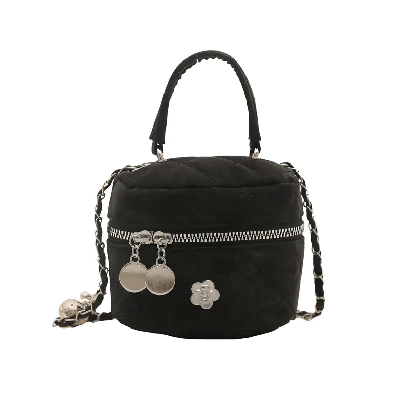 Black Diamond Plaid Chain Mini Shoulder Bag Women
