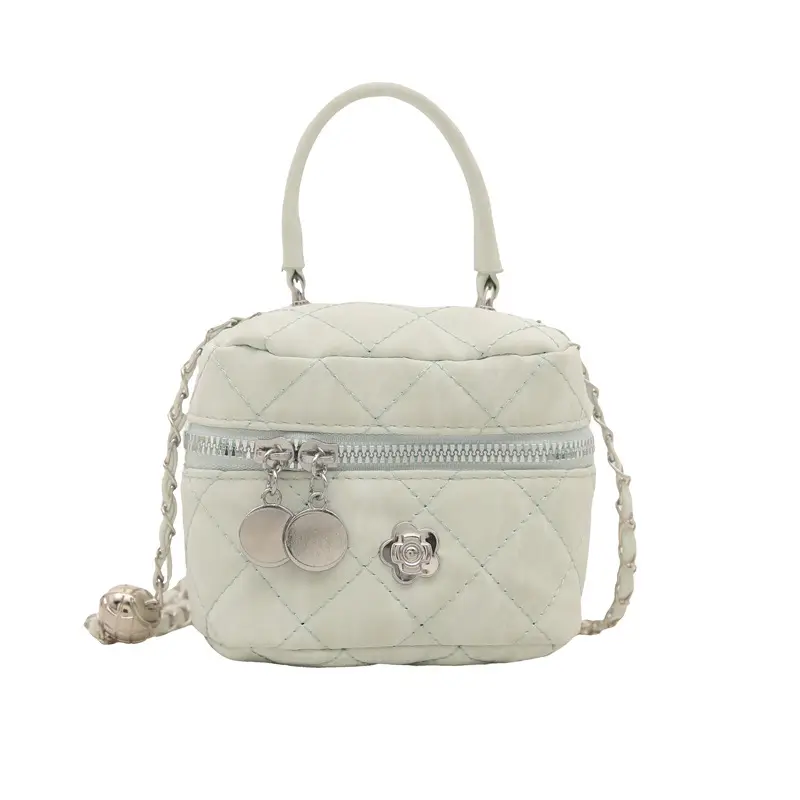 Black Diamond Plaid Chain Mini Shoulder Bag Women