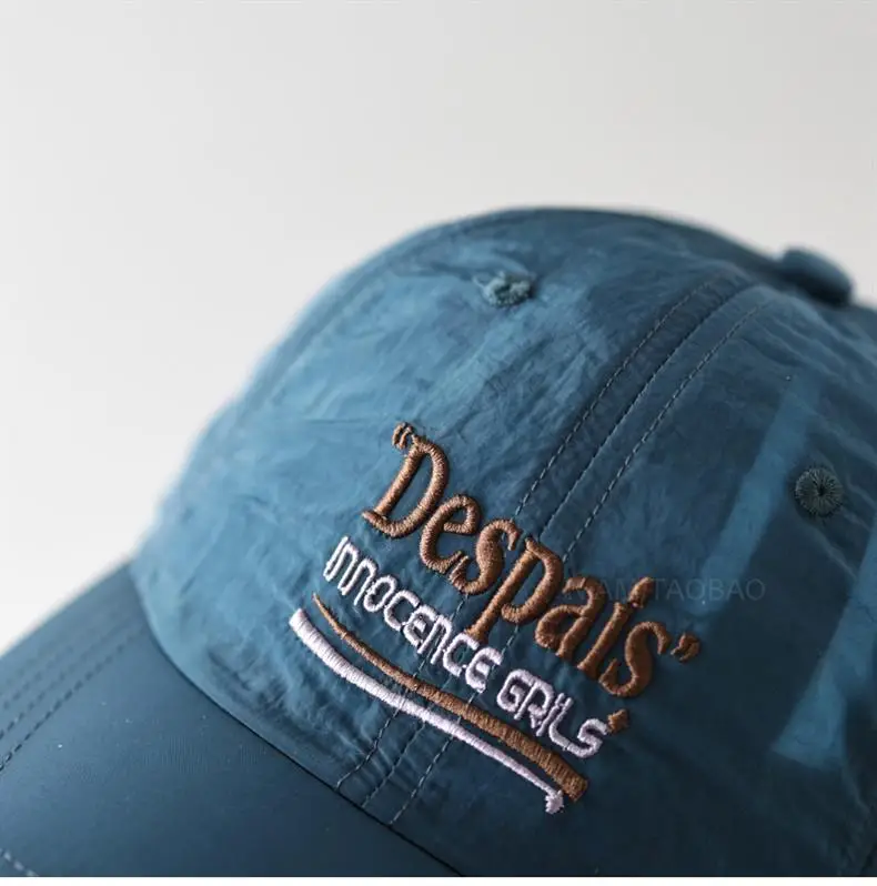 Kids Baseball Cap Olive Green Embroidered Design — feature 9