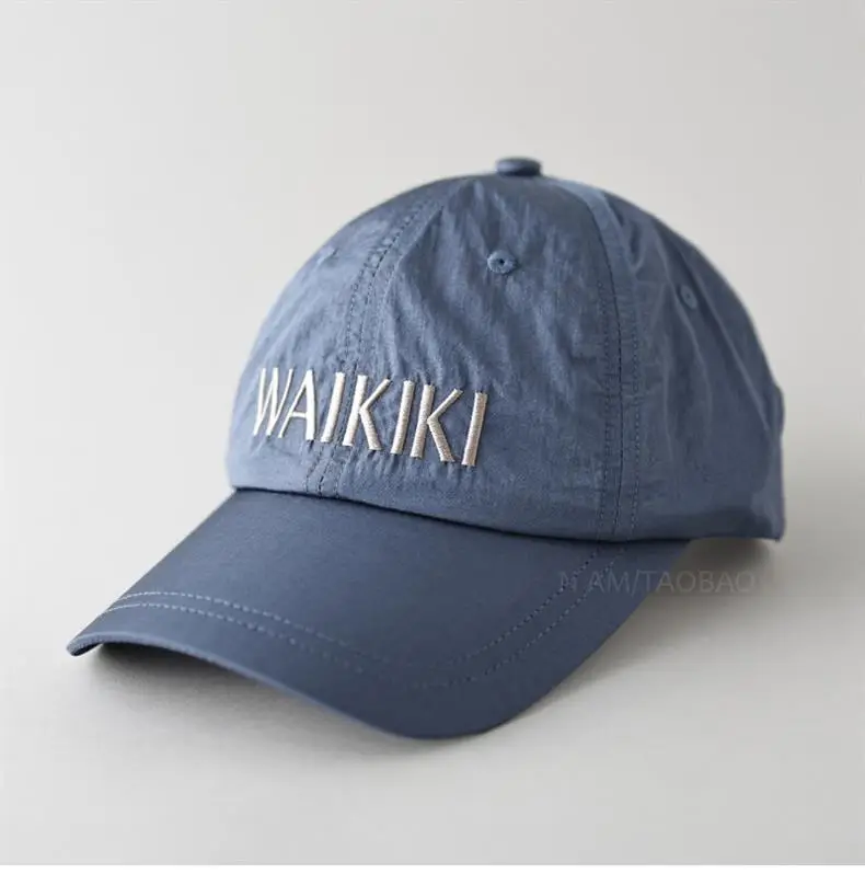 Men Grey Embroidered Baseball Cap Summer Lightweight — feature 1