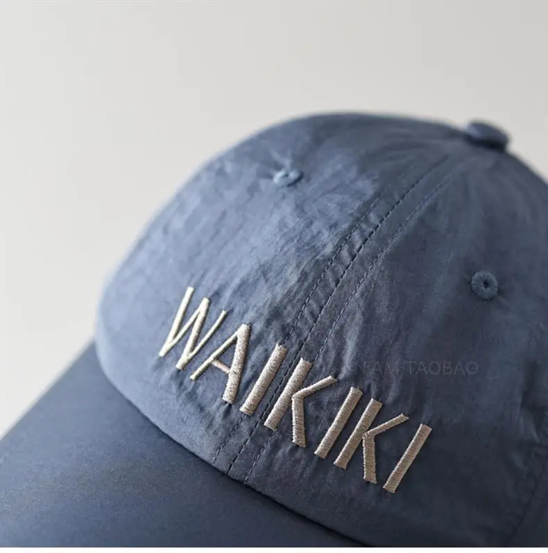 Men Grey Embroidered Baseball Cap Summer Lightweight — feature 10